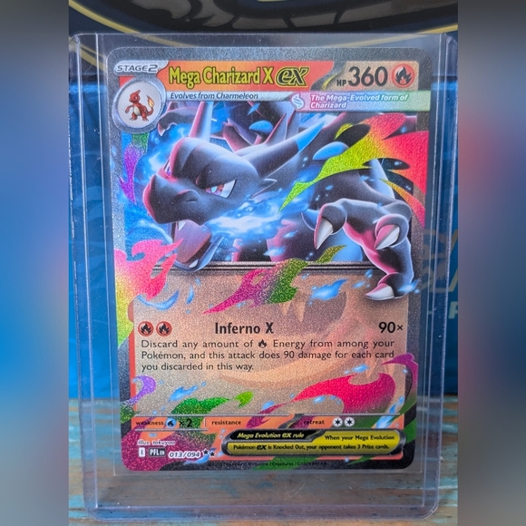 Mega Charizard X Ex Ultra Premium Collection W Promo Card #023 W Extra 3 Cards - Picture 8 of 15